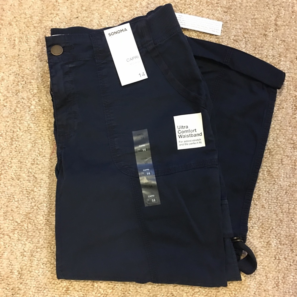 Sonoma capris, NWT, size 14